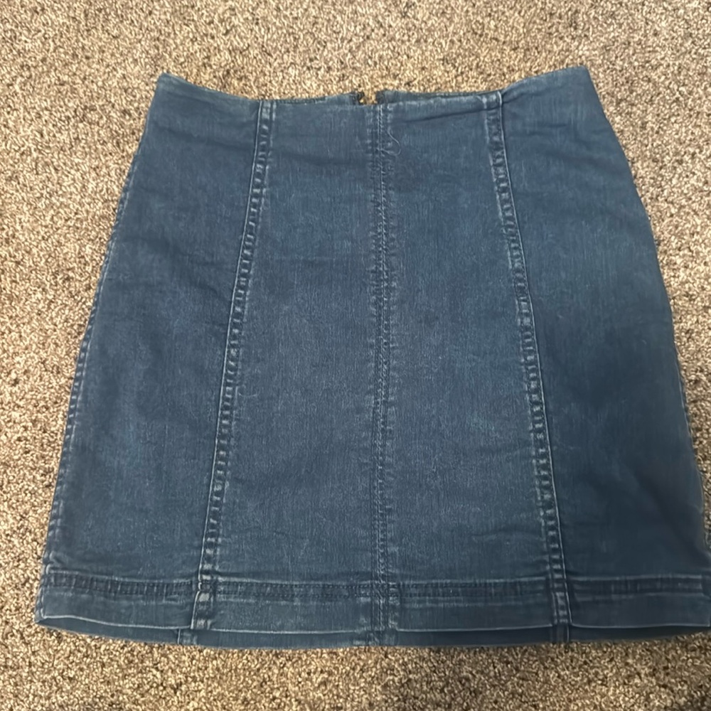 Free people denim skirt